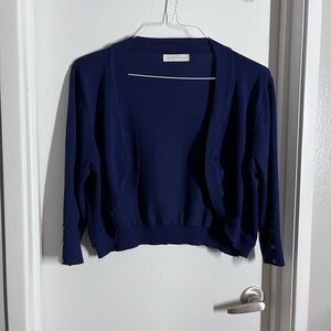 Women's Navy Blue Bolero Sweater
